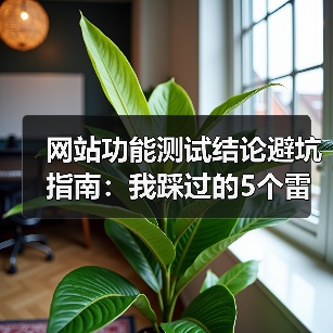 网站功能测试结论避坑指南:我踩过的5个雷区(图1) 网站功能测试结论避坑指南:我踩过的5个雷区(图1)