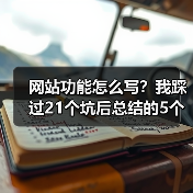 网站功能怎么写？我踩过21个坑后总结的5个核心法则（图1）