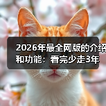 2026年最全网版的介绍和功能：看完少走3年弯路（图2）