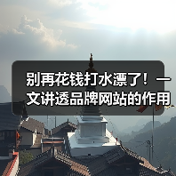 别再花钱打水漂了!一文讲透品牌网站的作用(图3) 别再花钱打水漂了!一文讲透品牌网站的作用(图3)