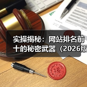实操揭秘：网站排名前十的秘密武器（2026版）（图3）