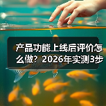 产品功能上线后评价怎么做？2026年实测3步拿下90%好评（图3）