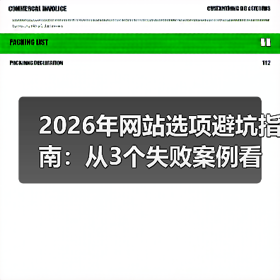 2026年网站选项避坑指南:从3个失败案例看透选型真相(图2) 2026年网站选项避坑指南:从3个失败案例看透选型真相(图2)