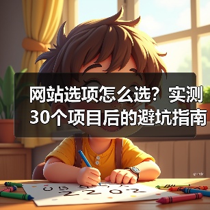 网站选项怎么选？实测30个项目后的避坑指南（图4）
