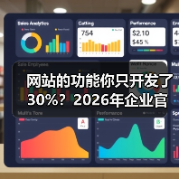 网站的功能你只开发了30%？2026年企业官网实用指南（图2）