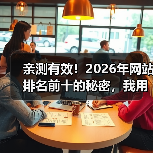 亲测有效!2026年网站排名前十的秘密,我用这5招3个月杀进首页(图4) 亲测有效!2026年网站排名前十的秘密,我用这5招3个月杀进首页(图4)