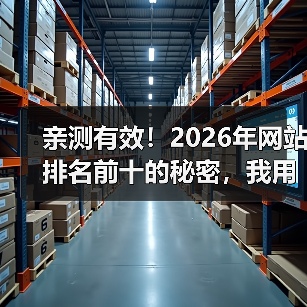 亲测有效!2026年网站排名前十的秘密,我用这5招3个月杀进首页(图2) 亲测有效!2026年网站排名前十的秘密,我用这5招3个月杀进首页(图2)