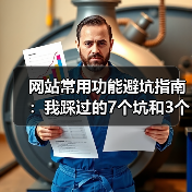 网站常用功能避坑指南：我踩过的7个坑和3个真香定律（图1）