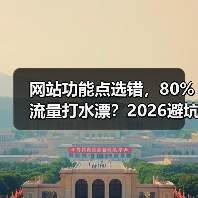 网站功能点选错，80%流量打水漂？2026避坑指南（图4）