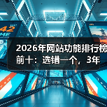 2026年网站功能排行榜前十：选错一个，3年流量白做（图2）