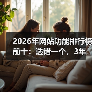 2026年网站功能排行榜前十：选错一个，3年流量白做（图4）