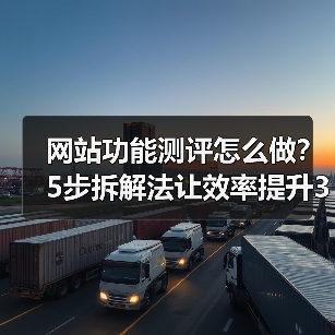 网站功能测评怎么做?5步拆解法让效率提升3倍(图1) 网站功能测评怎么做?5步拆解法让效率提升3倍(图1)