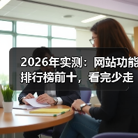 2026年实测:网站功能排行榜前十,看完少走3年弯路(图3) 2026年实测:网站功能排行榜前十,看完少走3年弯路(图3)
