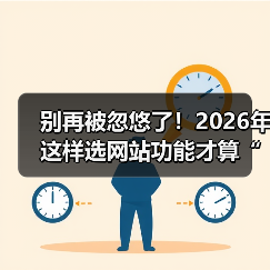 别再被忽悠了！2026年这样选网站功能才算“有点东西”（图4）