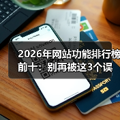 2026年网站功能排行榜前十:别再被这3个误区坑了(图1) 2026年网站功能排行榜前十:别再被这3个误区坑了(图1)